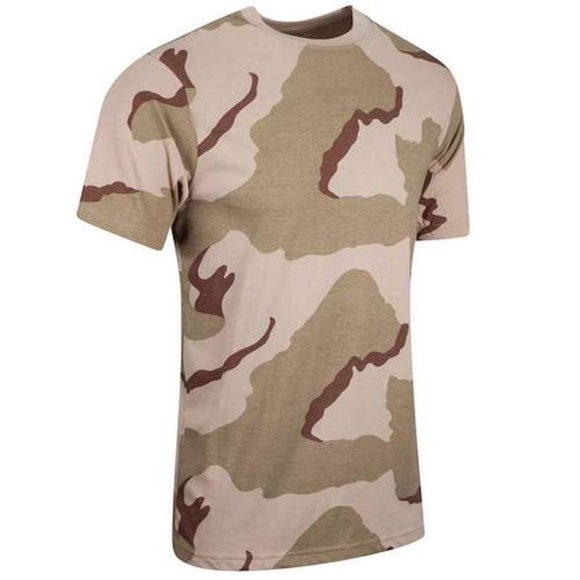 Mens Rothco DESERT CAMO Tactical TShirt Military Army Camouflage Various Sizes - Picture 1 of 2